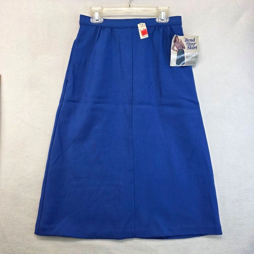 Vintage Levis Bend Over Skirt Womens Sz 8 Blue 80s 90s Career Office Deadstock